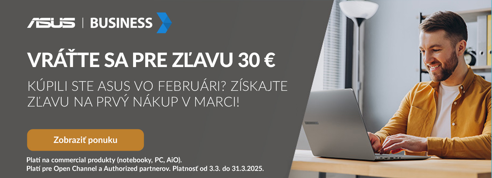 ASUS - Vratte sa pre zlavu 30 €