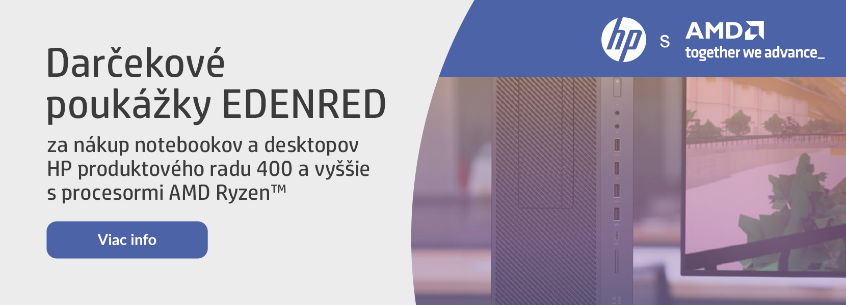 EDENRED poukážky k HP počítačom a notebookom