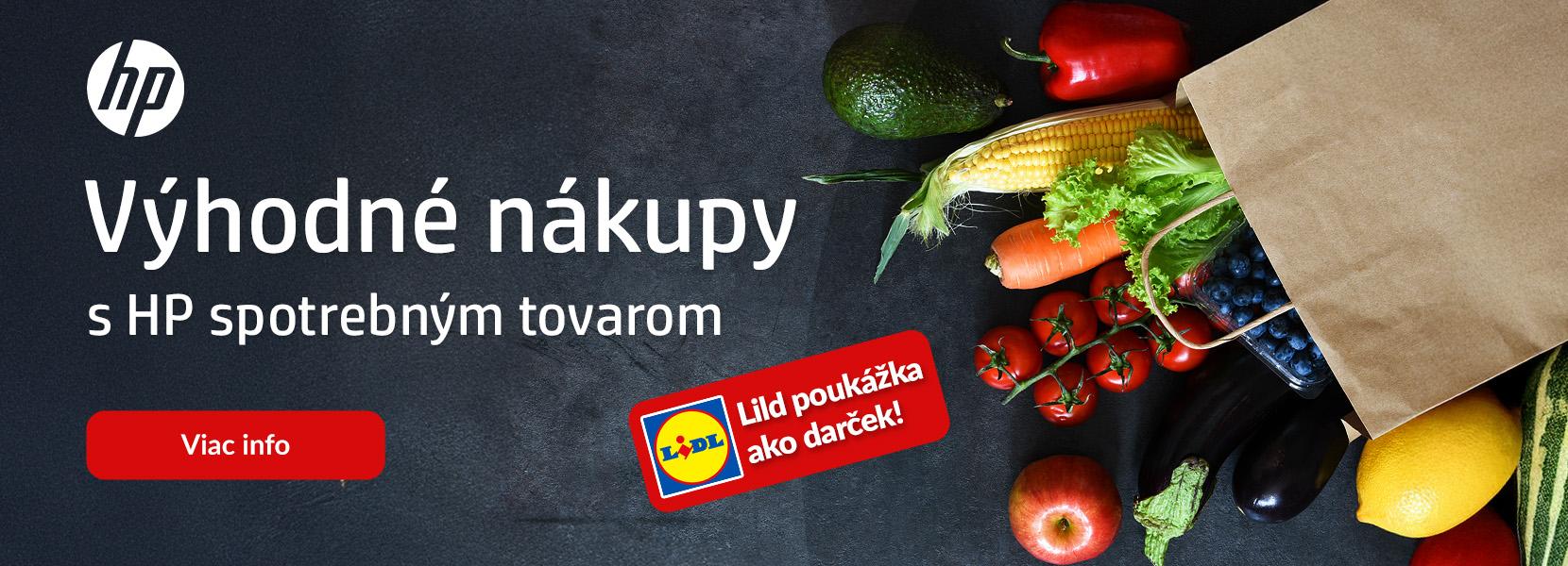 HP spotrebný tovar s Lidl poukážkou