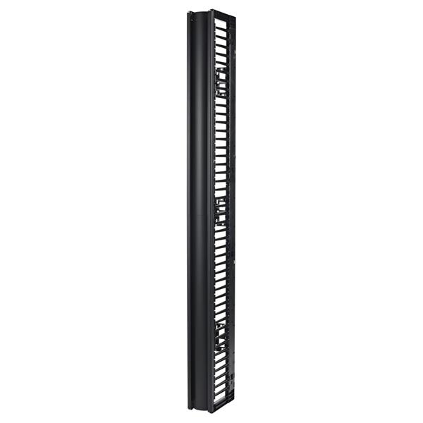 APC Valueline, Vertical Cable Manager for 2 & 4 Post Racks, 84"H X 6"W, Single-Sided with Door