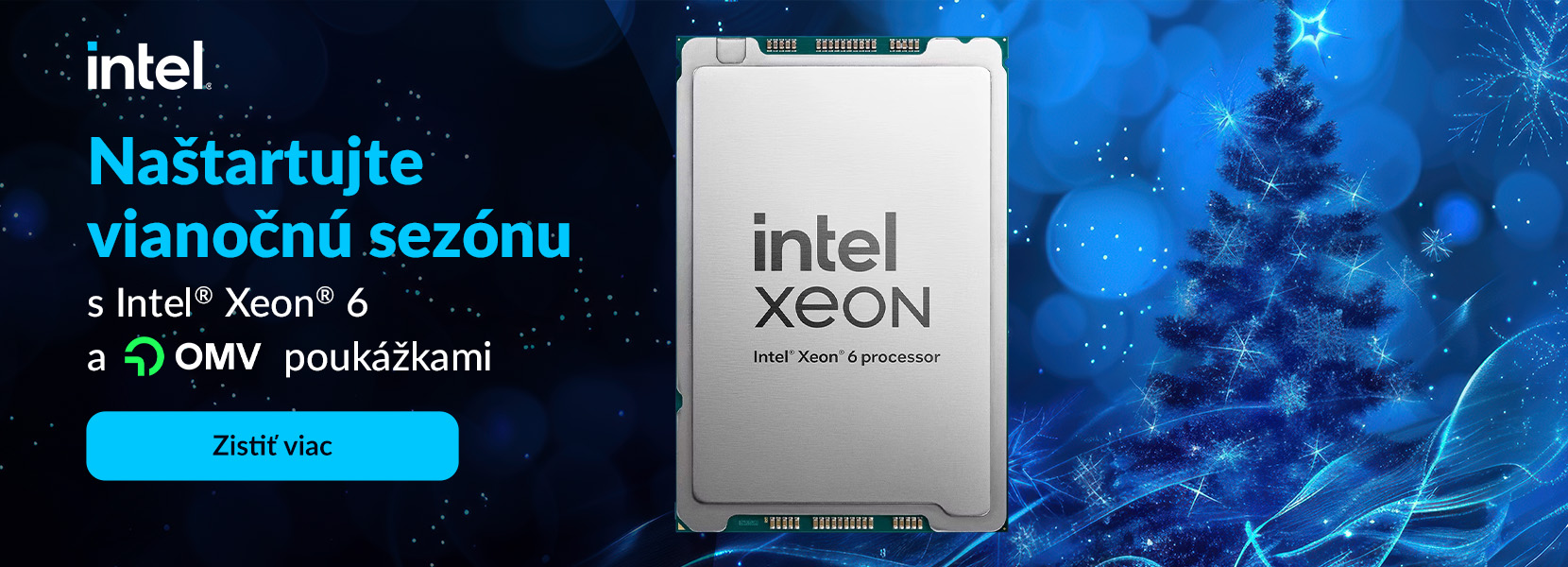 Naštartujte vianočnú sezónu s Intel Xeon 6 a OMV poukážkami