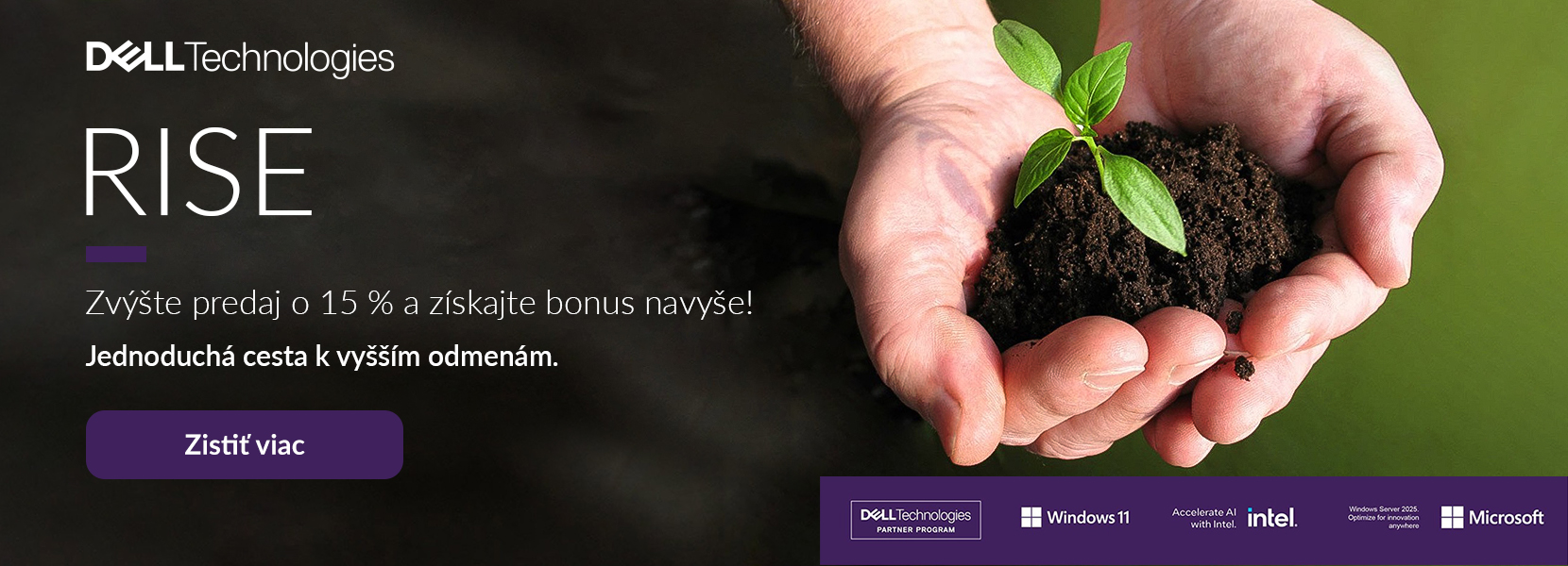 Zvýšte predaj o 15% a získajte bonus navyše s Dell RISE!